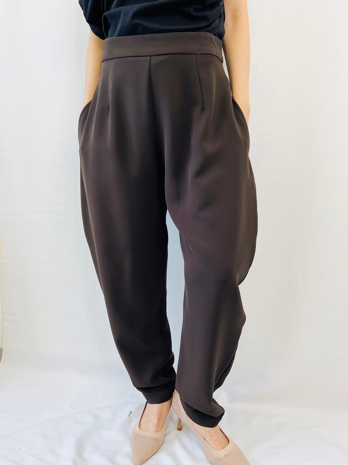 Perrier Pants in Dark Brown – LVER INTERNATIONAL